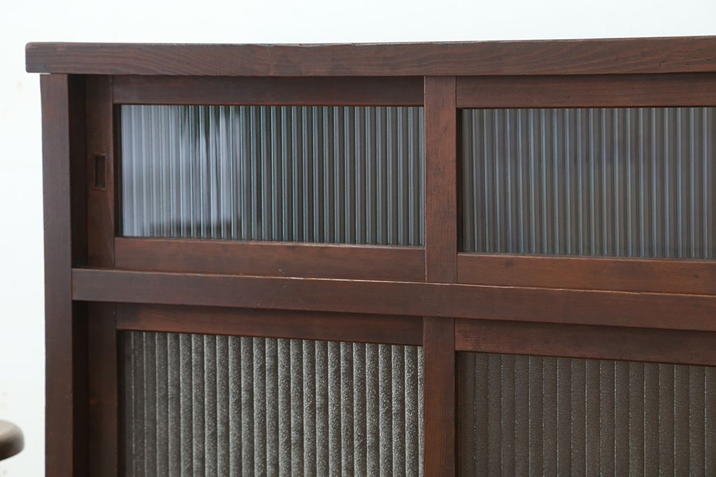 アンティーク家具　古民具・骨董 アンティーク鉄脚収納棚