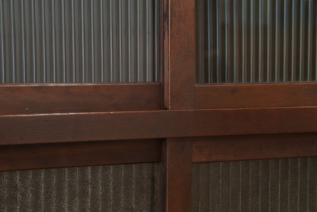アンティーク家具　古民具・骨董 アンティーク鉄脚収納棚