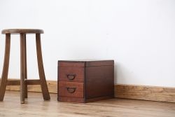 アンティーク家具　アンティーク　古い木の道具入れ(小引き出し)