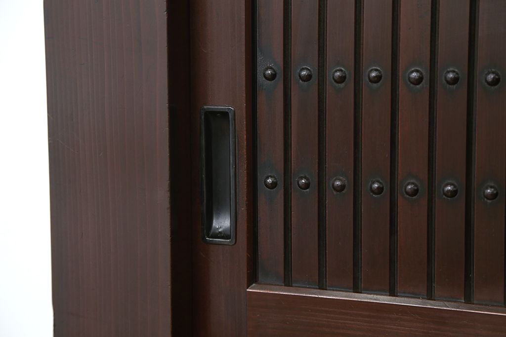 アンティーク家具　古民具・骨董　使い込まれた美しい水屋箪笥(食器棚、収納棚)