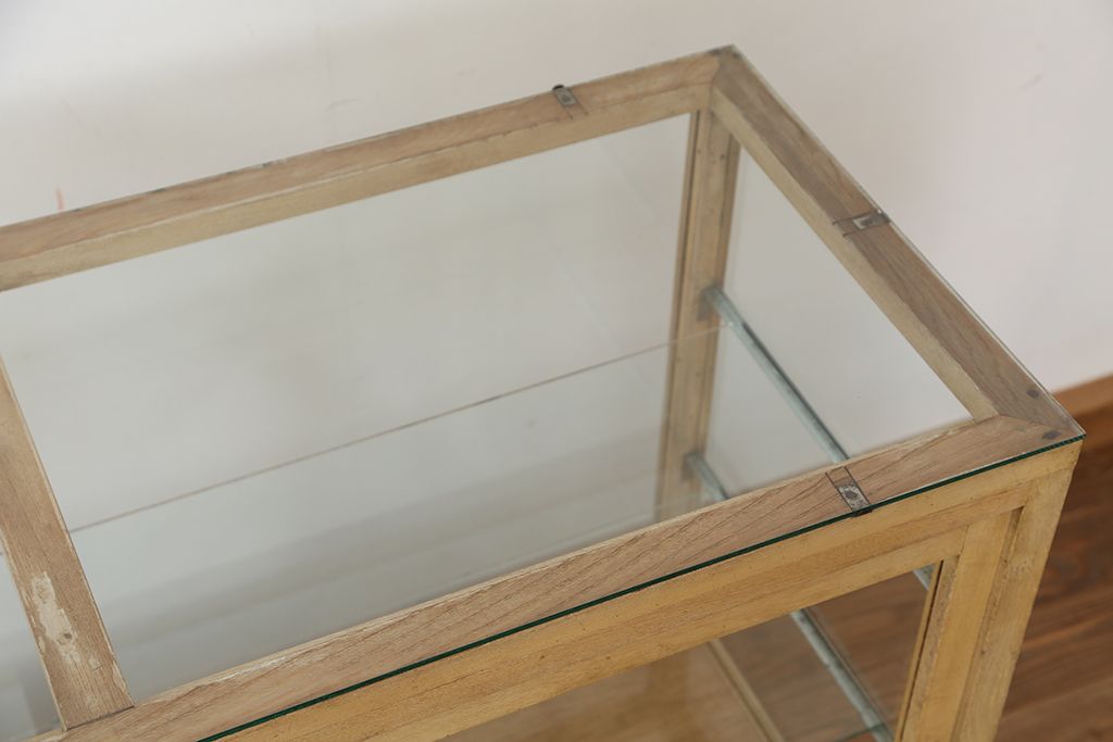 レトロ家具　昭和レトロ 古いパン屋のガラスケース(ショーケース)