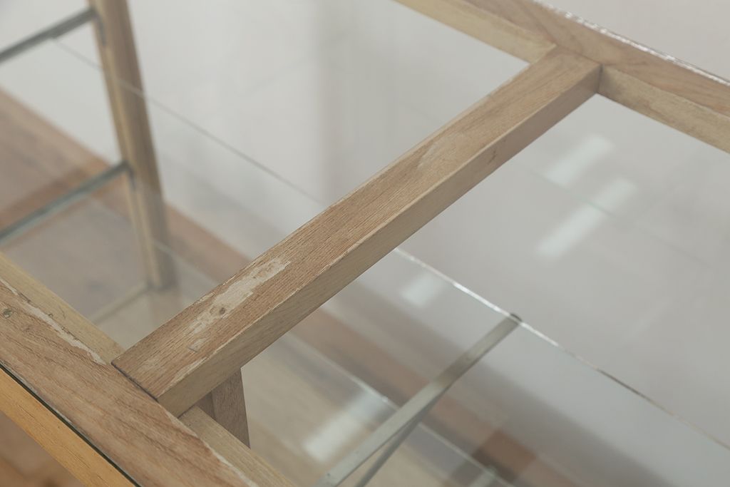 レトロ家具　昭和レトロ 古いパン屋のガラスケース(ショーケース)