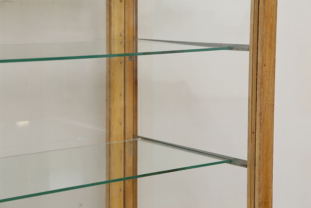 レトロ家具　昭和レトロ 古いパン屋のガラスケース(ショーケース)