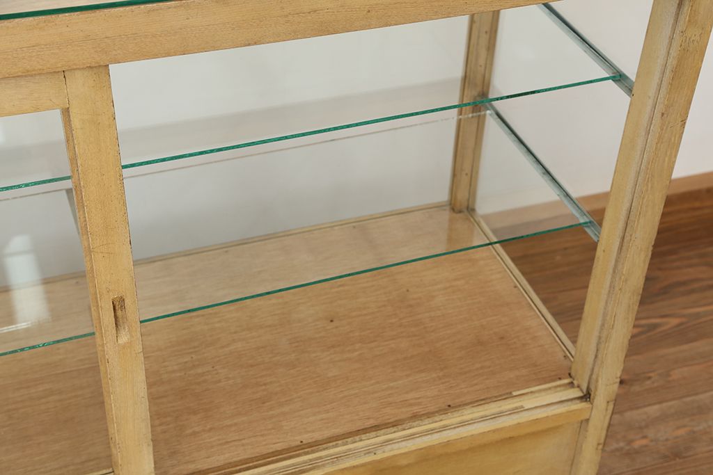 レトロ家具　昭和レトロ 古いパン屋のガラスケース(ショーケース)