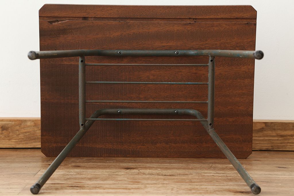 アンティーク家具 アンティーク 鉄脚サイドテーブル(2)(鉄足、机、在宅ワーク、在宅用テーブル、作業台、デスク) | ラフジュ工房