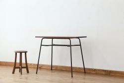 アンティーク家具　アンティーク　鉄脚テーブル(作業台・机)?
