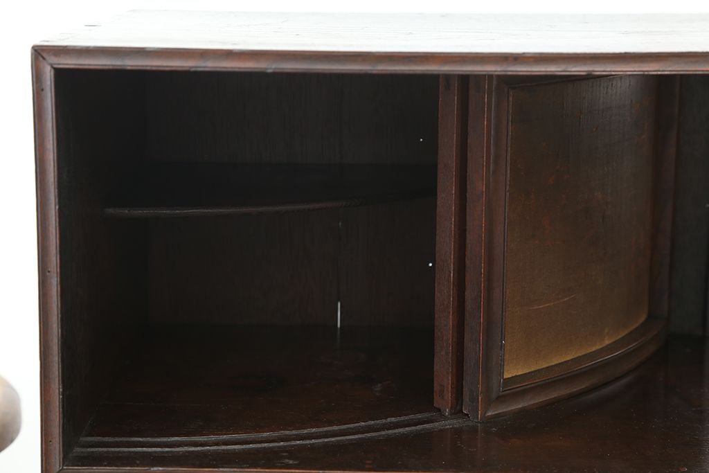 アンティーク家具　古民具・骨董　造りの良い変わり型小箪笥(茶箪笥・茶棚)