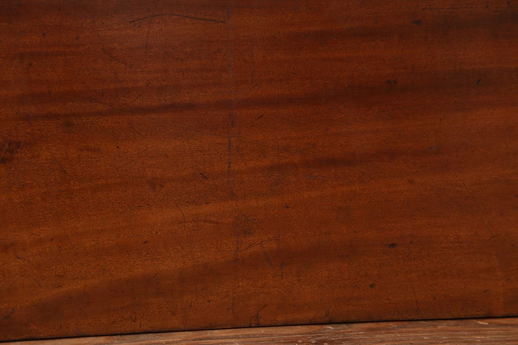 アンティーク家具　古いカバ材　一枚板(テーブル、古材、材料)