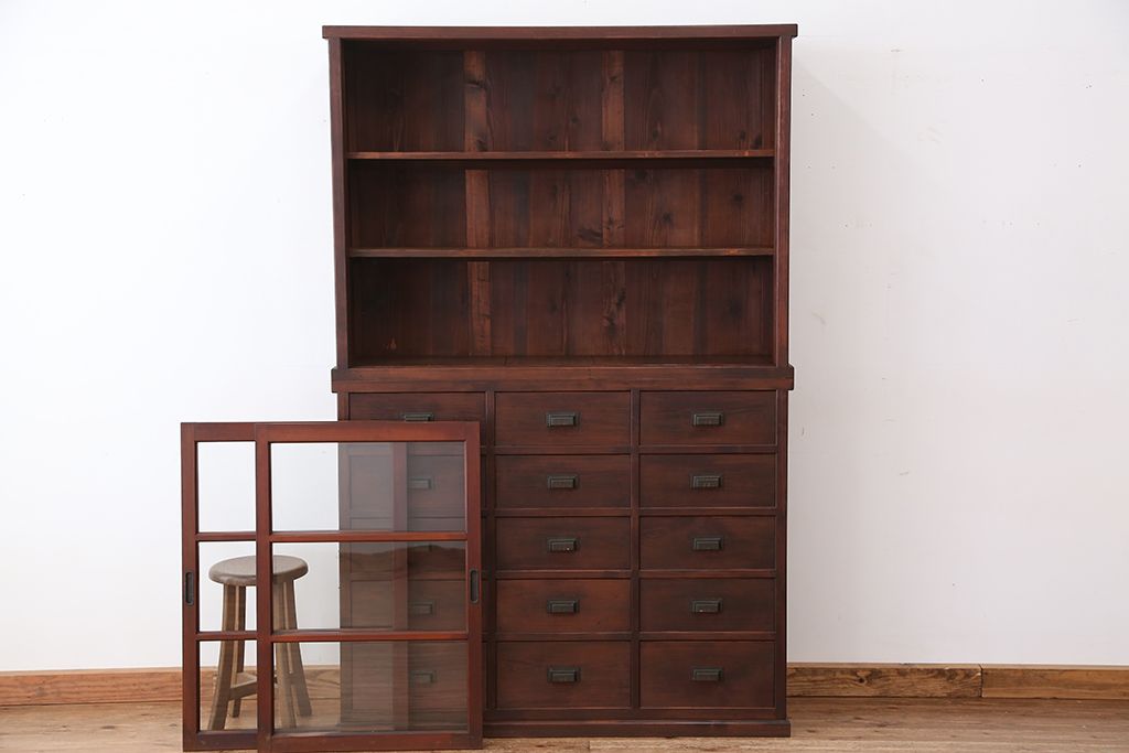 極上美品!状態抜群の作りの上質な四尺引き出し収納棚(薬箪笥)