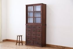 極上!美品!状態抜群の作りの上質な三尺引き出し収納棚(薬箪笥)　