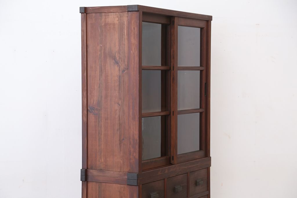 極上!美品!状態抜群の作りの上質な三尺引き出し収納棚(薬箪笥)