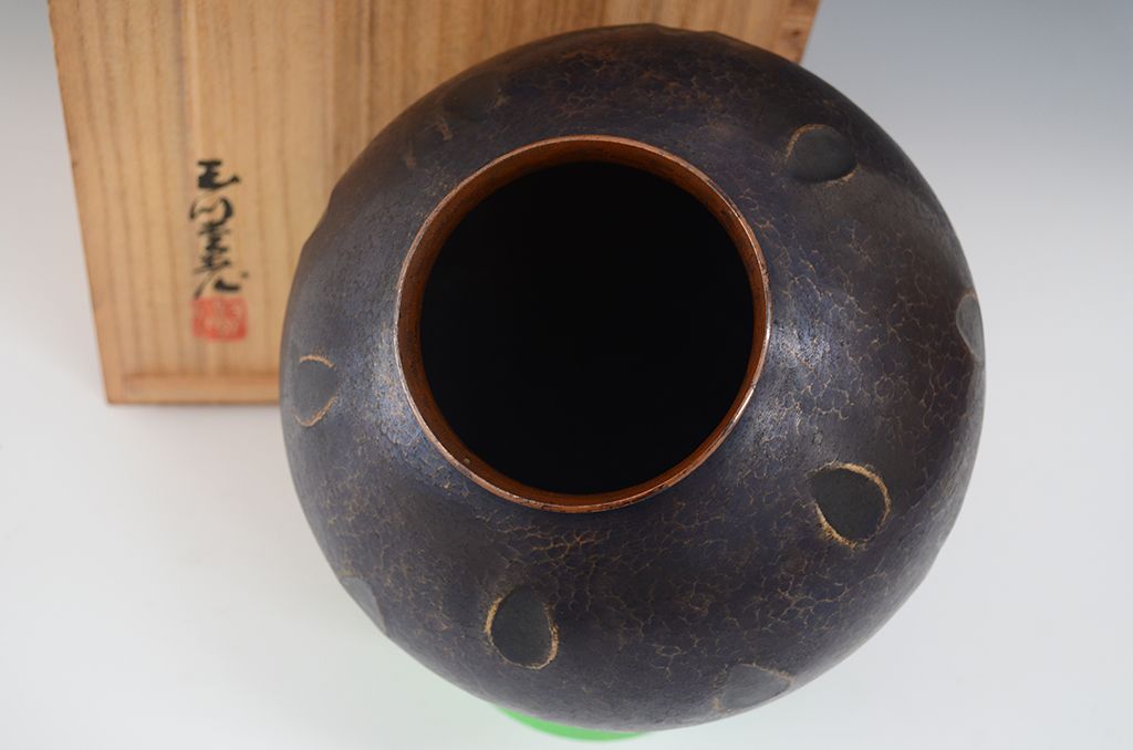 アンティーク雑貨 玉川堂!鎚起銅器、花瓶(花器) | ラフジュ工房