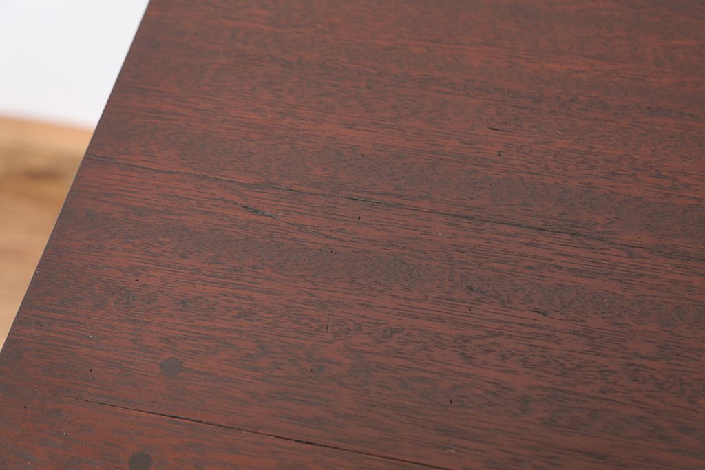アンティーク家具　和風アンティーク!古い木の引き出し付きテーブル(作業台・机)