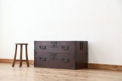 アンティーク家具　古民具・骨董　時代箪笥ローボード(ローチェスト)