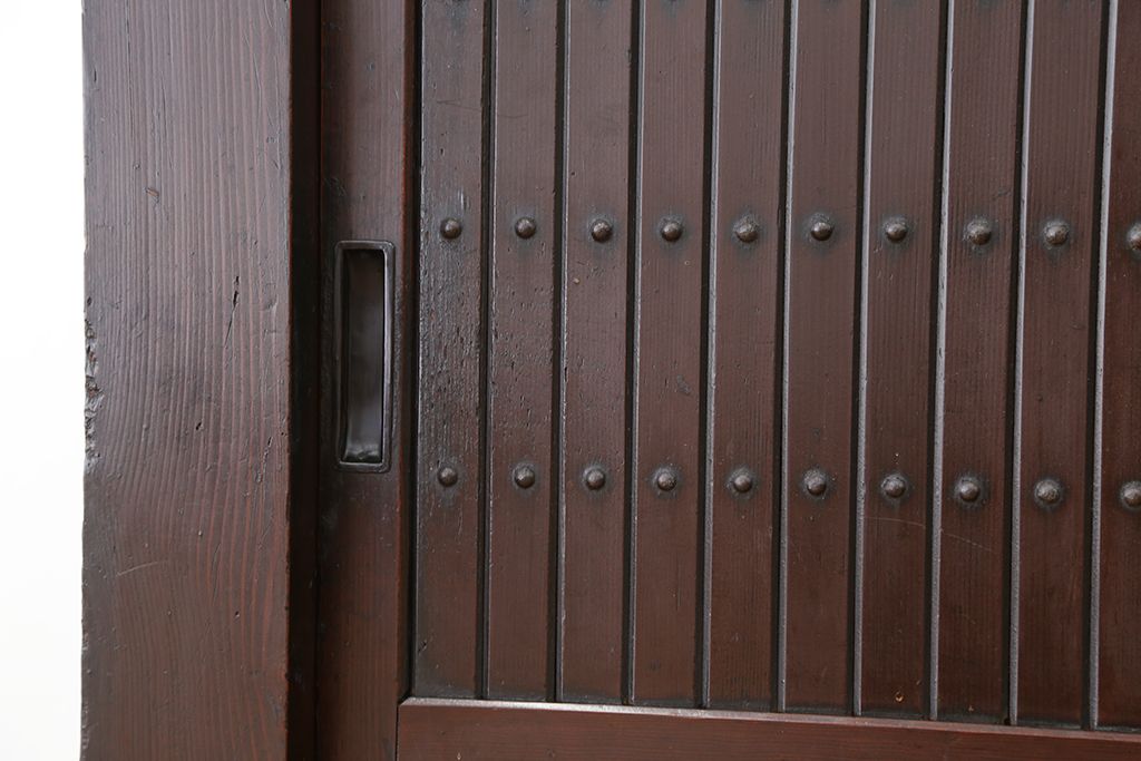 アンティーク家具　重厚!昇り引き出し付き六尺水屋箪笥(食器棚、収納棚)