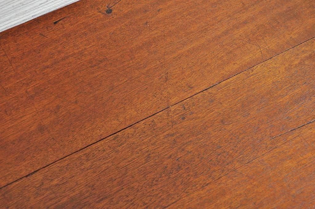 アンティーク家具　古い木の小振りなカウンターテーブル2　(机、作業台)　