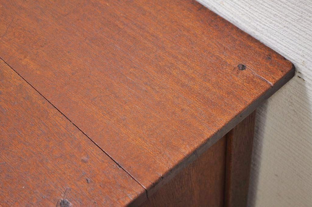 アンティーク家具　古い木の小振りなカウンターテーブル2　(机、作業台)　