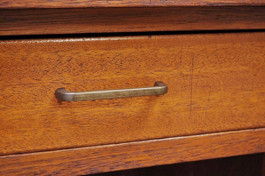 アンティーク家具　古い木の小振りなカウンターテーブル2　(机、作業台)　