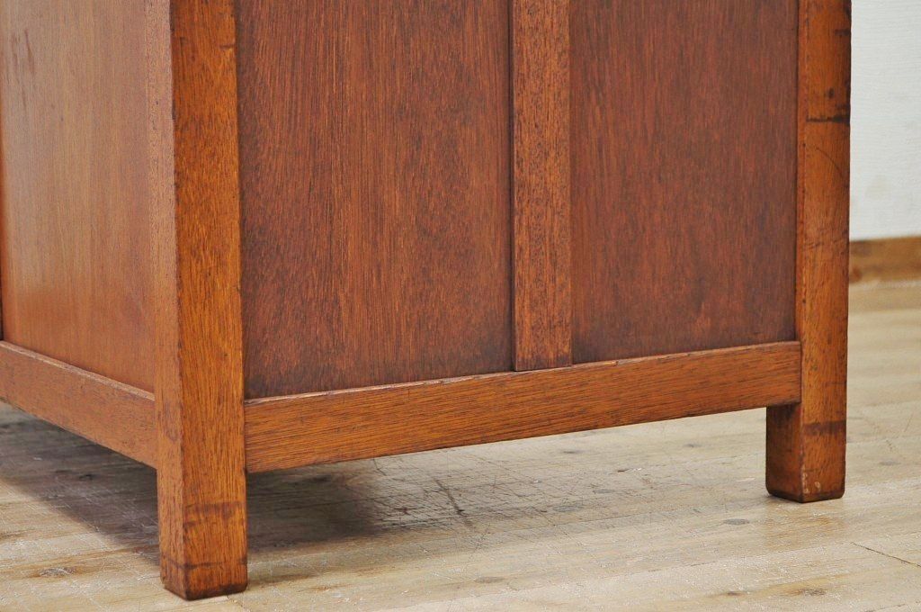 アンティーク家具　古い木の小振りなカウンターテーブル2　(机、作業台)　
