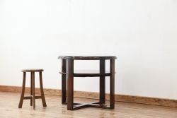アンティーク家具　アンティーク　丸型テーブル(カフェテーブル)