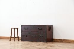 アンティーク家具　古民具・骨董　時代箪笥ローチェスト?(ローボード)　