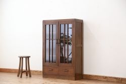 レトロ家具　★レトロなデザインのアンティーク本箱