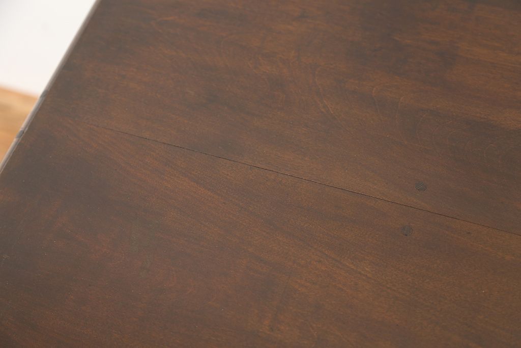 レトロ家具　◇アンティーク　レトロなデザインの重厚な両袖机