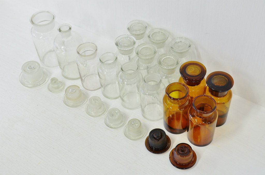 アンティーク雑貨　古い薬瓶(ガラス瓶)16本セット