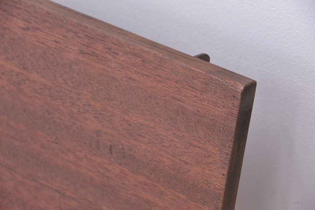 アンティーク家具　★古材無垢材を使った背もたれ付シンプル長イス・ベンチ(長椅子)(中)