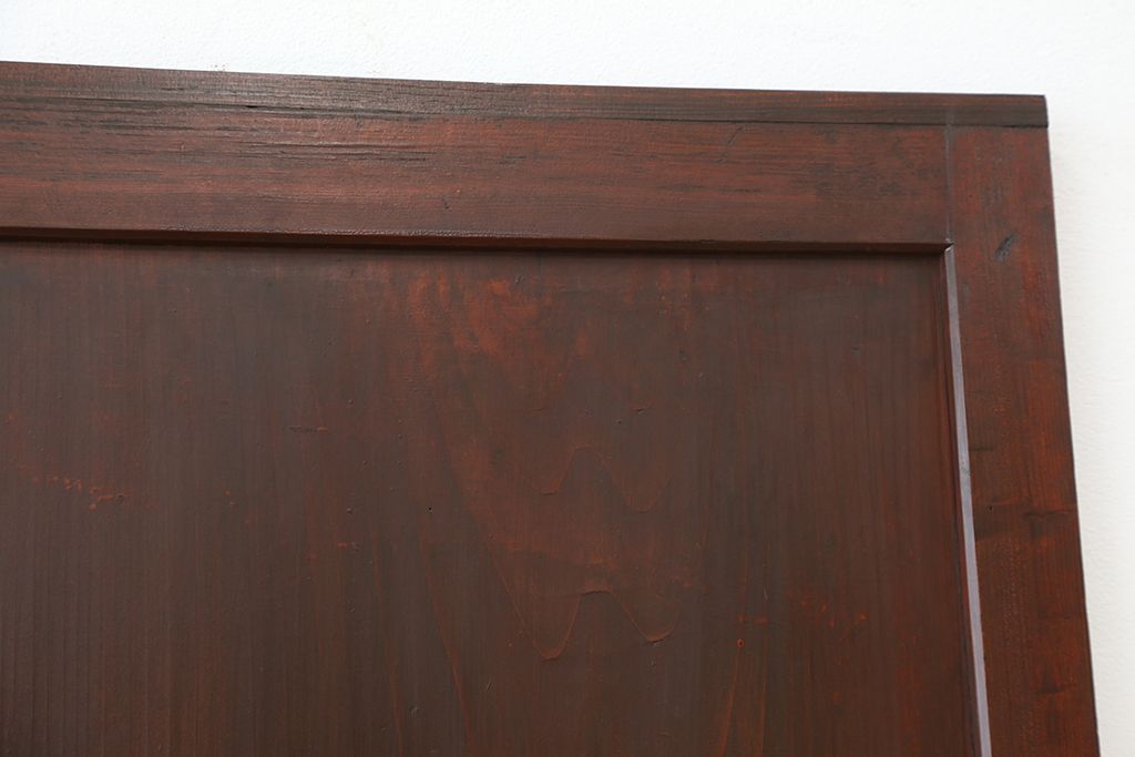 大正ロマン　2色使い色ガラス入りガラス帯戸2枚セット(ダイヤガラス/引き戸/建具)(ガラス戸)