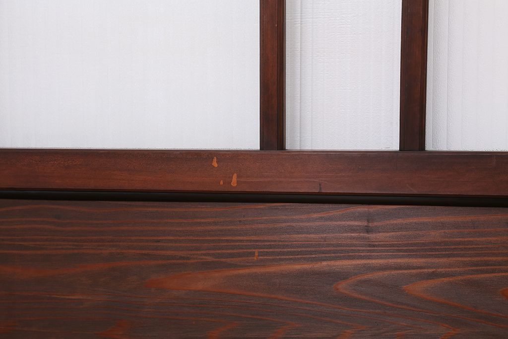 古民具・骨董　上質な組子ガラス引き戸4枚セット(建具/ガラス戸)