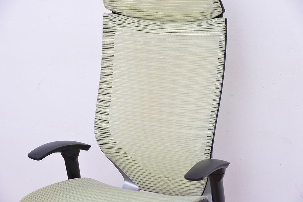 ★中古　オカムラハイバックバロンチェア(岡村製作所/オフィスチェア)