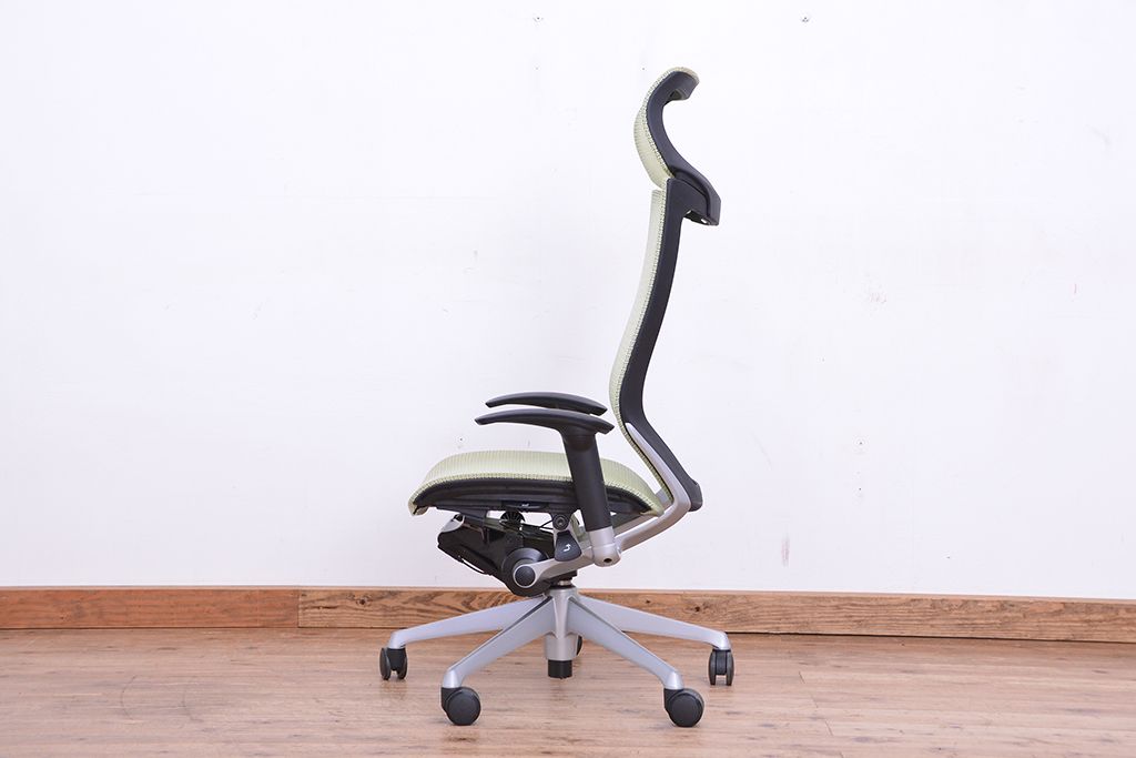 ★中古　オカムラハイバックバロンチェア(岡村製作所/オフィスチェア)