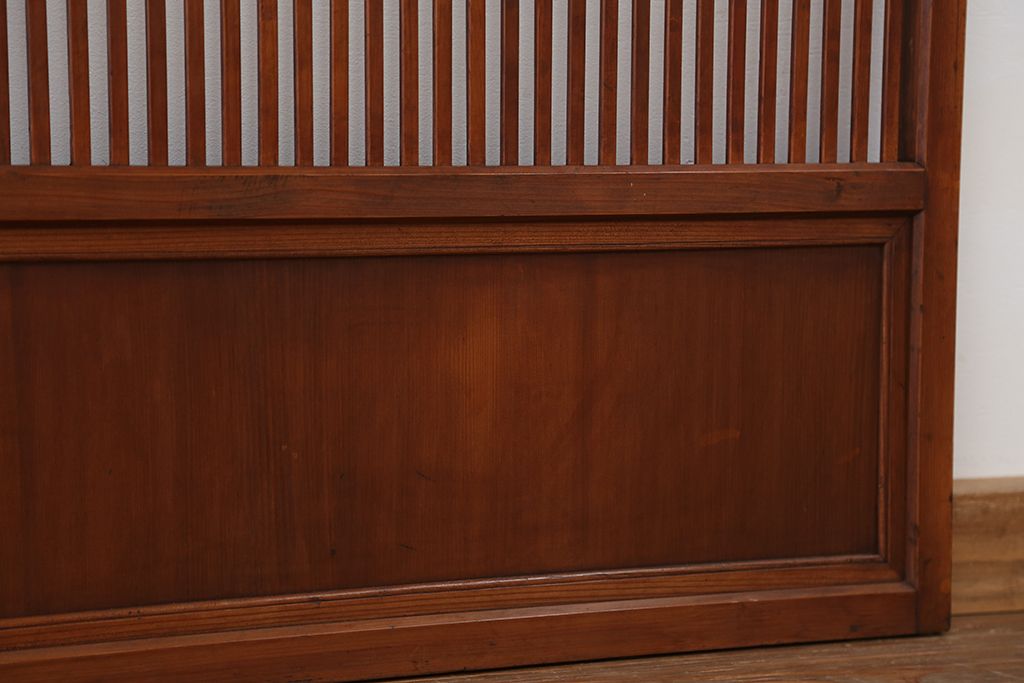 古民具・骨董　レトロな時代格子戸4枚セット