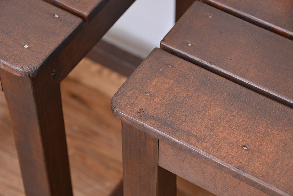 レトロ家具　昭和レトロ　1970年代シンプルな椅子　2脚セット