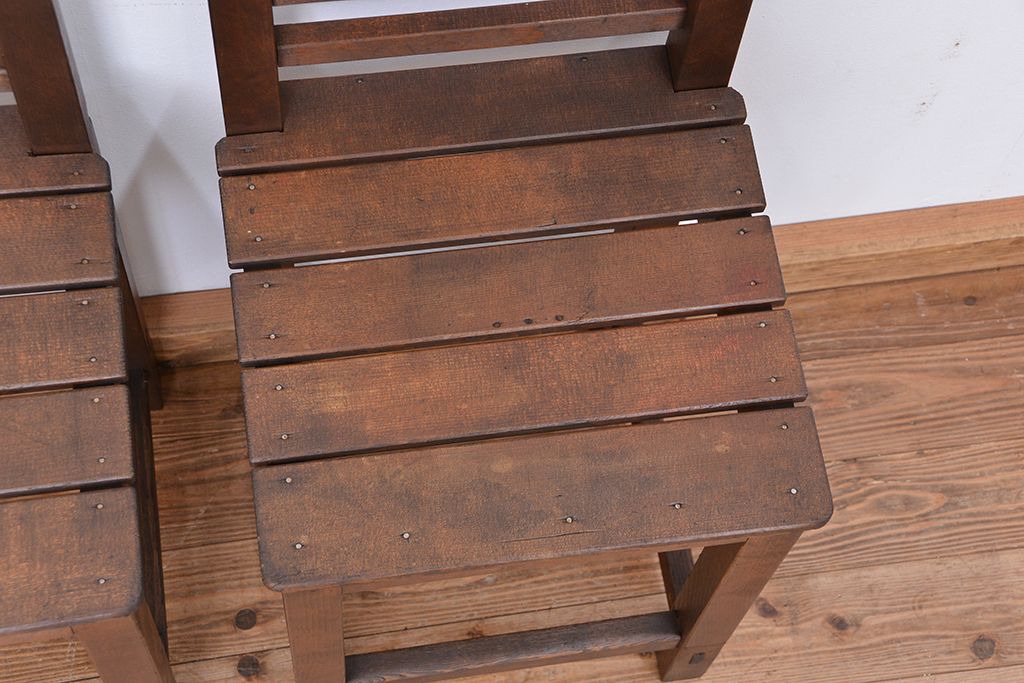 レトロ家具　昭和レトロ　1970年代シンプルな椅子　2脚セット?
