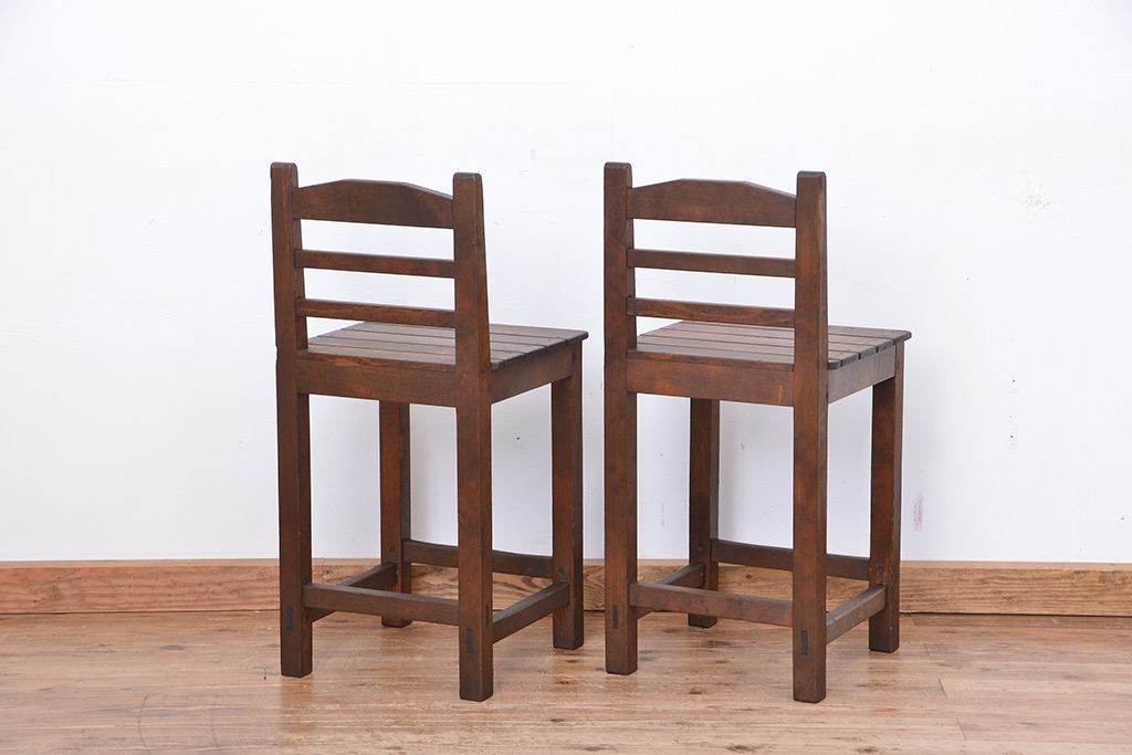 レトロ家具　昭和レトロ　1970年代シンプルな椅子　2脚セット?