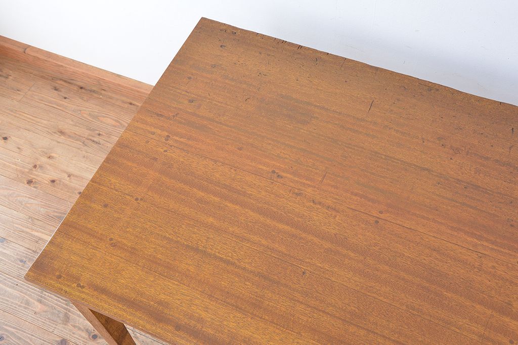 アンティーク家具　1960〜70年代　古い学校の使い込まれた大きな作業台?(テーブル、机)