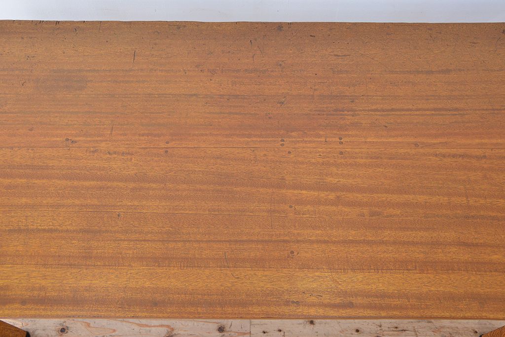 アンティーク家具　1960〜70年代　古い学校の使い込まれた大きな作業台?(テーブル、机)