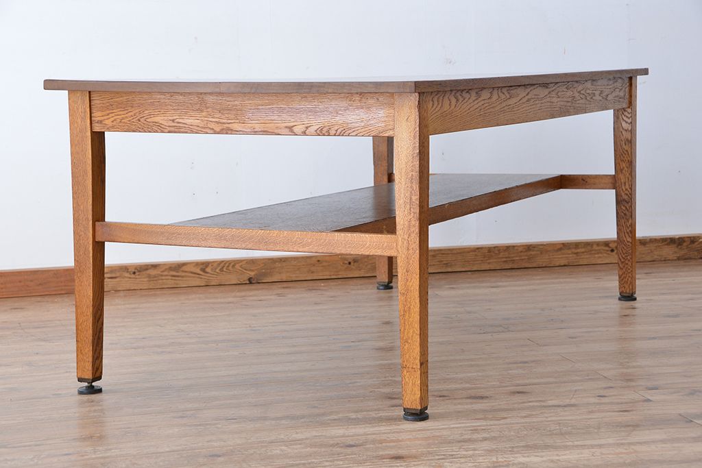 アンティーク家具　1960〜70年代　古い学校の使い込まれた大きな作業台?(テーブル、机)