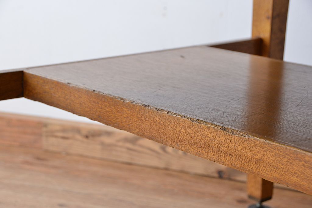 アンティーク家具　1960〜70年代　古い学校の使い込まれた大きな作業台(テーブル、机)