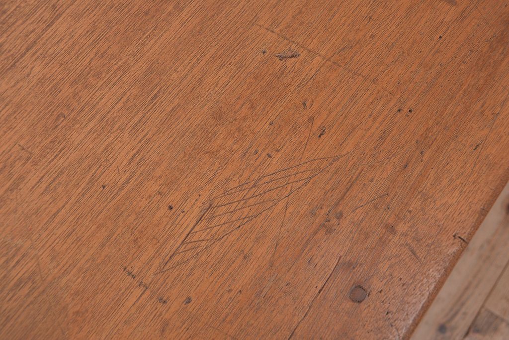 アンティーク家具　1960〜70年代　古い学校の使い込まれた大きな作業台?(テーブル、机)
