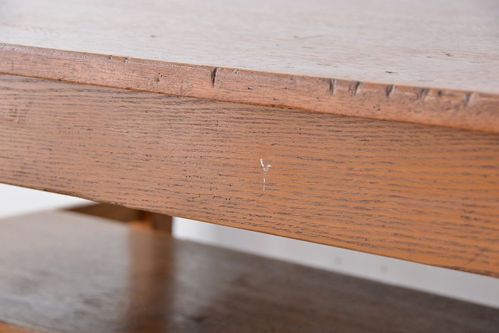 アンティーク家具　1960〜70年代　古い学校の使い込まれた大きな作業台?(テーブル、机)