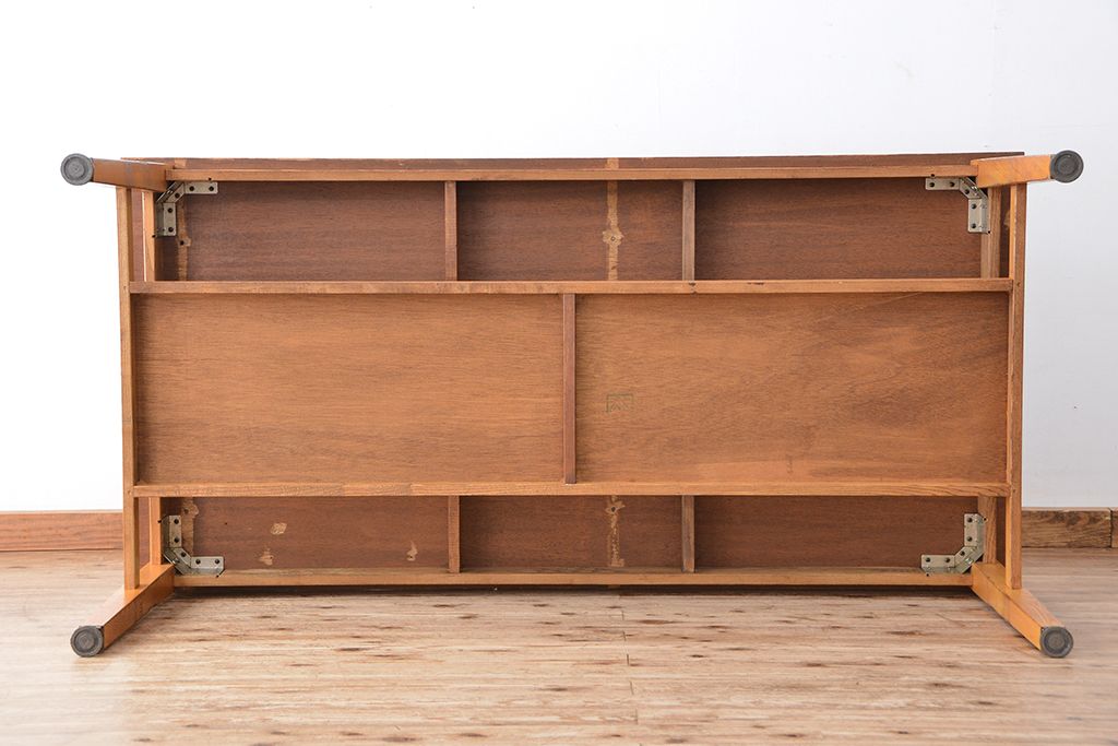 アンティーク家具　1960〜70年代　古い学校の使い込まれた大きな作業台?(テーブル、机)