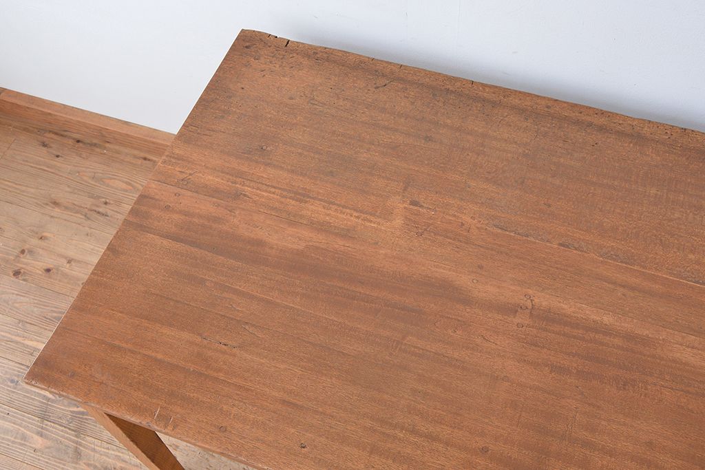 アンティーク家具　1960〜70年代　古い学校の使い込まれた大きな作業台?(テーブル、机)