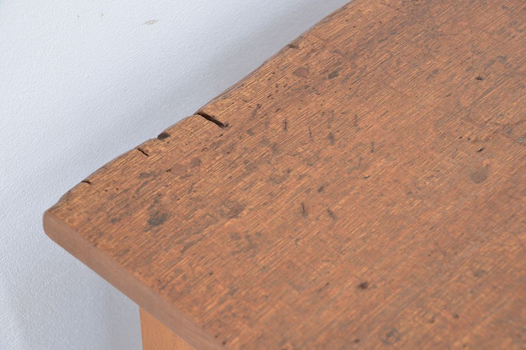 アンティーク家具　1960〜70年代　古い学校の使い込まれた大きな作業台?(テーブル、机)