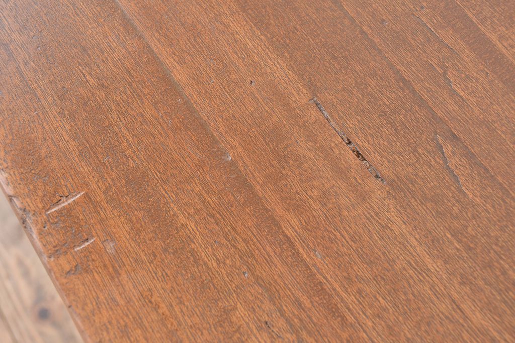 アンティーク家具　1960〜70年代　古い学校の使い込まれた大きな作業台?(テーブル、机)