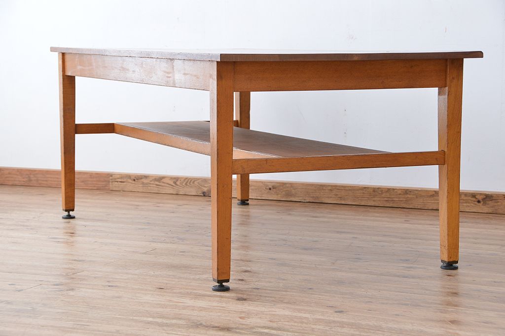 アンティーク家具　1960〜70年代　古い学校の使い込まれた大きな作業台?(テーブル、机)
