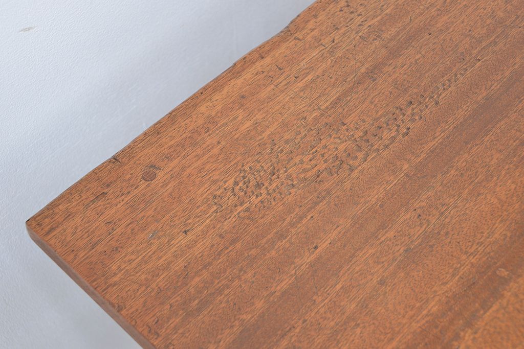 アンティーク家具　1960〜70年代　古い学校の使い込まれた大きな作業台(テーブル、机)