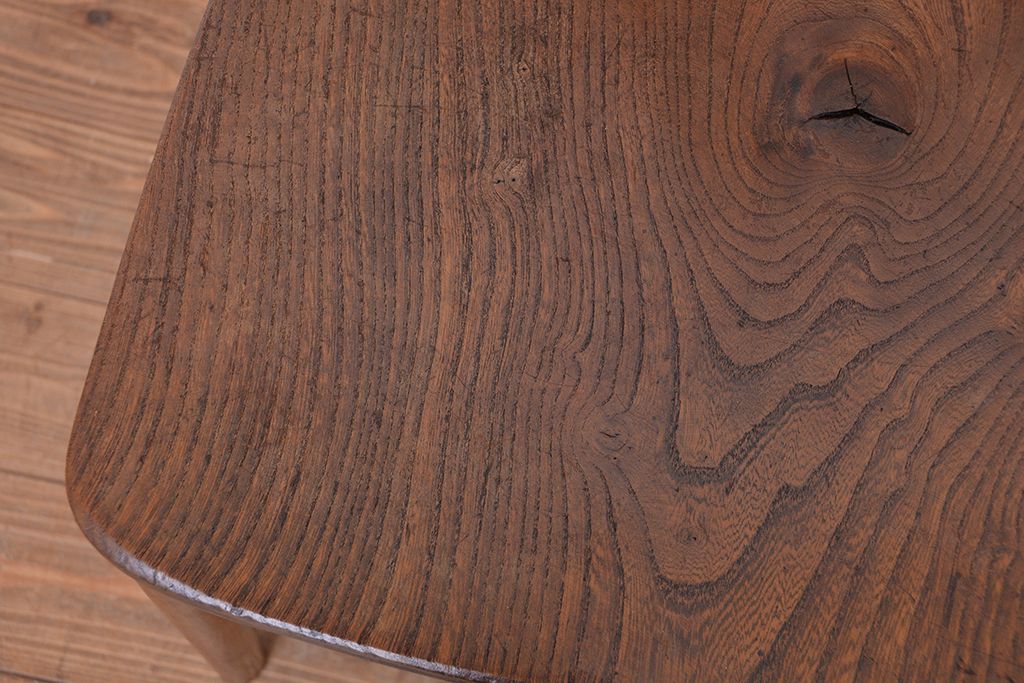 アンティーク家具　イギリスアンティーク　味のあるチャーチチェア　1脚(椅子、イス)